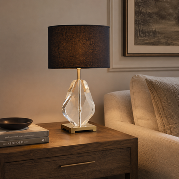 Crystal Teardrop Table Lamp