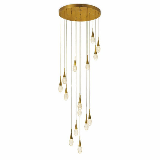 Teardrop LED Stair Pendant Light