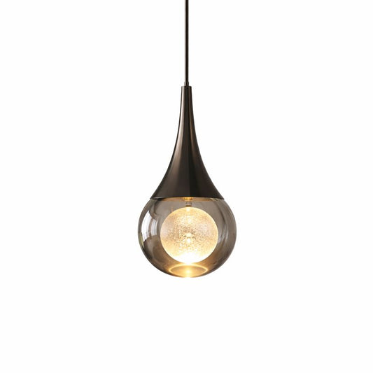 Moon-Shaped LED Single-Head Pendant Light