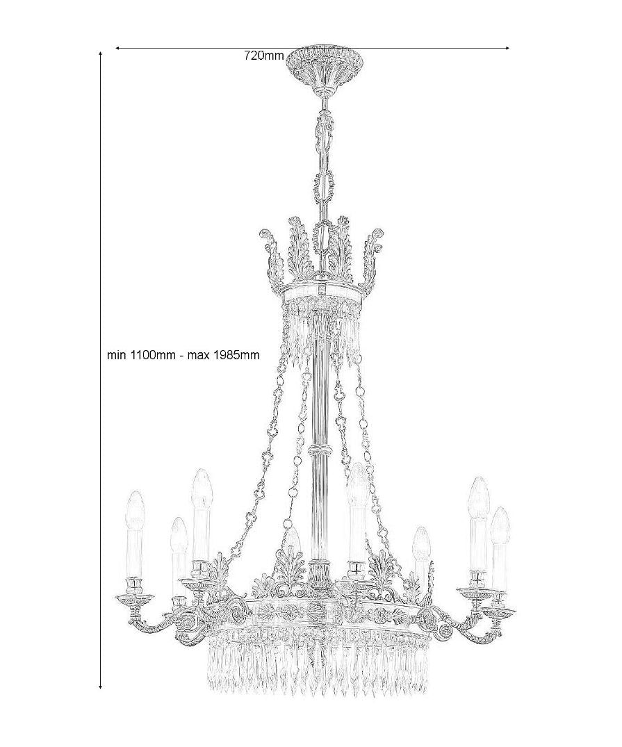 Classical Cheltenham Crystal Glass Chandelier-Kavker