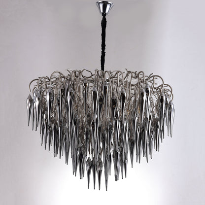 Glacier Organic Branching Smoke Glass Chandelier 8035-14 - Kavker