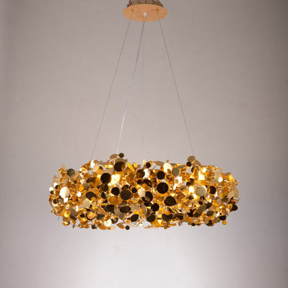 Plutot Halo Round Penny Chandelier - Kavker