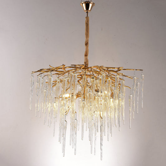 Glacier Organic Branching Round Chandelier 8002-800A - Kavker