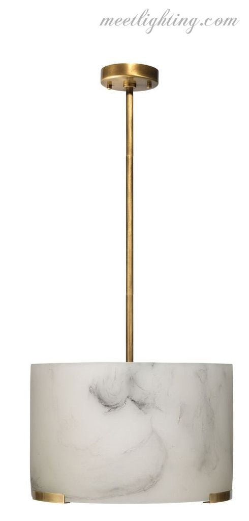 Elancourt Alabaster Pendant-Kavker