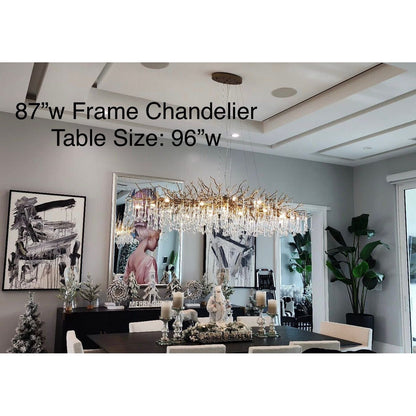 Livio Oval Branching Teardrop Chandelier - Kavker