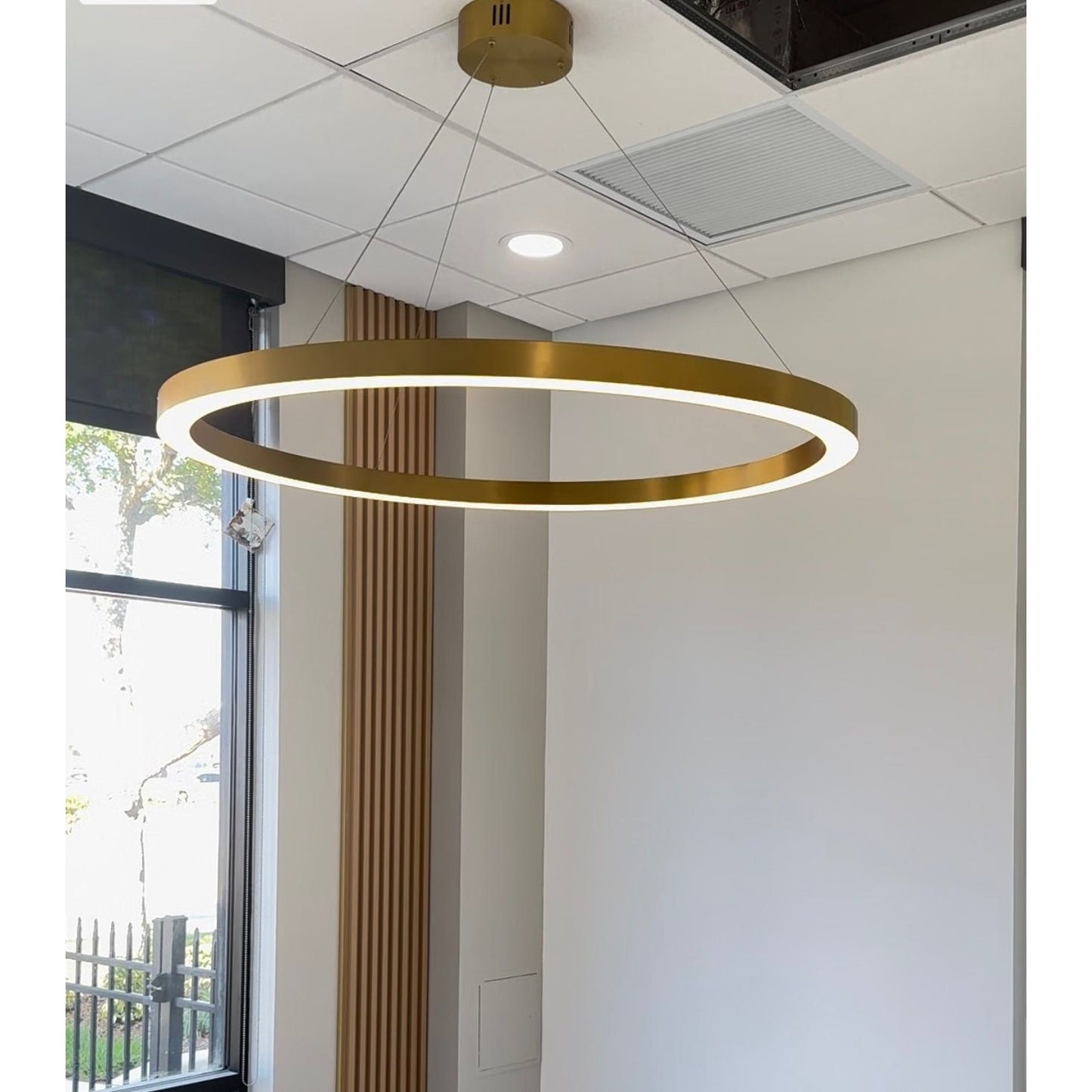 Liana Round 5-Ring Double LED Chandelier - Kavker