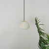 Hand‑Chiseled Galet Alabaster Brass Pendant Lamp – Sculptural Shine