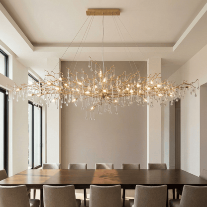 Livio Oval Branching Teardrop Chandelier
