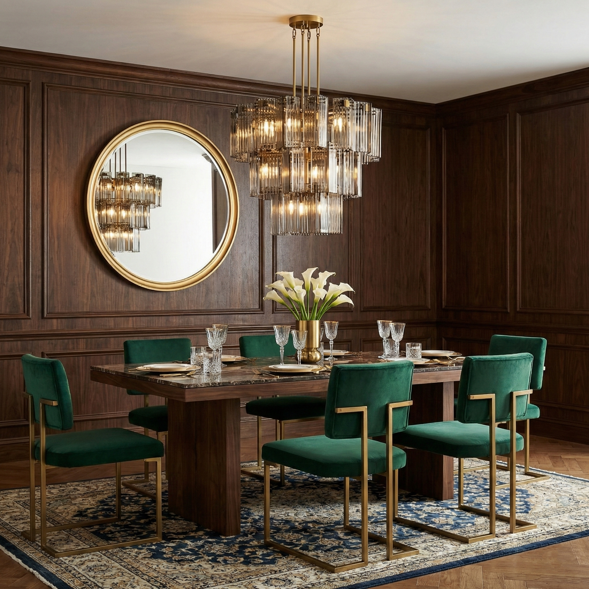 Delsie Round Chandelier Light