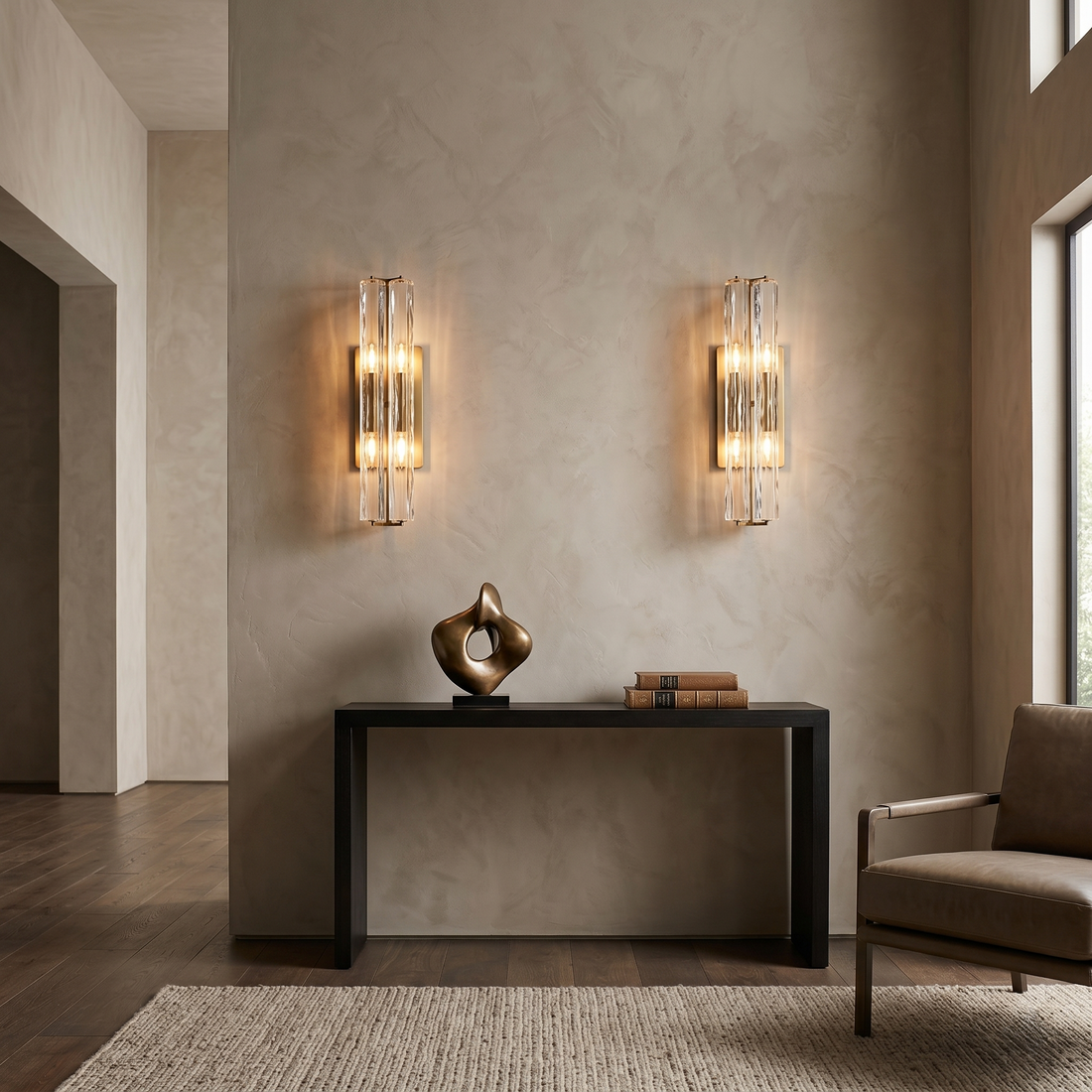 K9 Crystal Double Wall Sconce