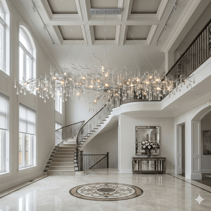 Livio Oval Branching Teardrop Chandelier