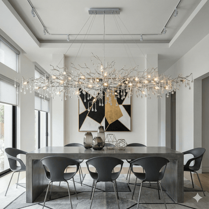 Livio Oval Branching Teardrop Chandelier