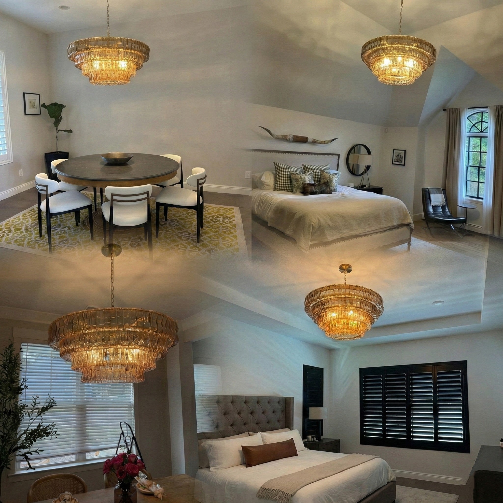 Ghiaccio Round Chandelier Light