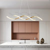 Gentle Waves Modern Pendant Light with Adjustable Finish