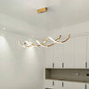 Gentle Waves Modern Pendant Light with Adjustable Finish