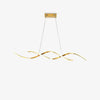 Gentle Waves Modern Pendant Light with Adjustable Finish