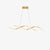 Gentle Waves Modern Pendant Light with Adjustable Finish