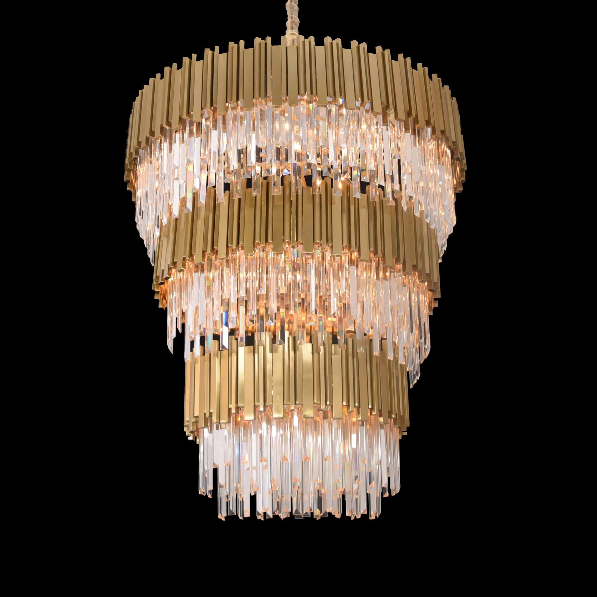 Colonnade Tiered Round Crystal Chandelier - Kavker - 