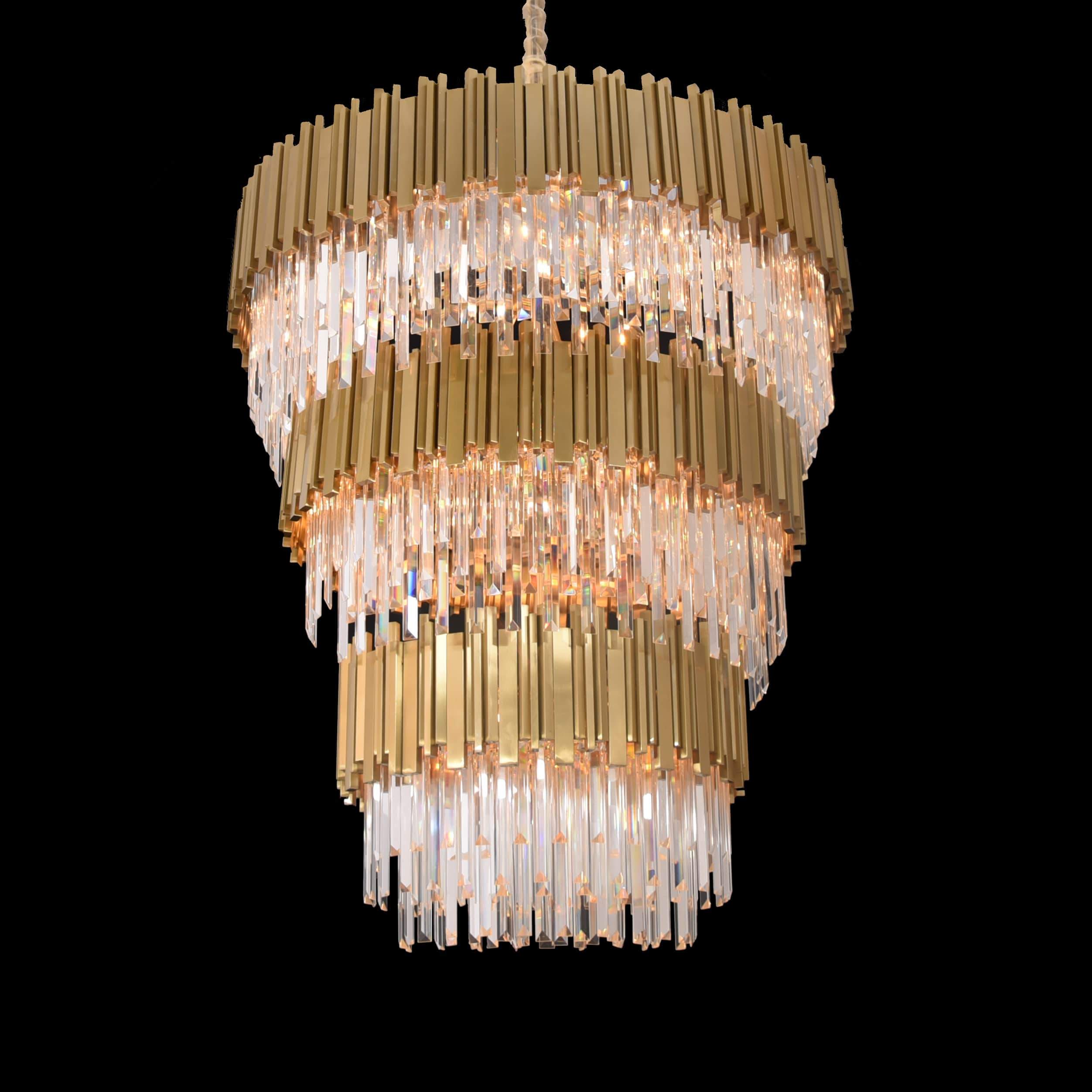 Colonnade Tiered Round Crystal Chandelier - Kavker - 