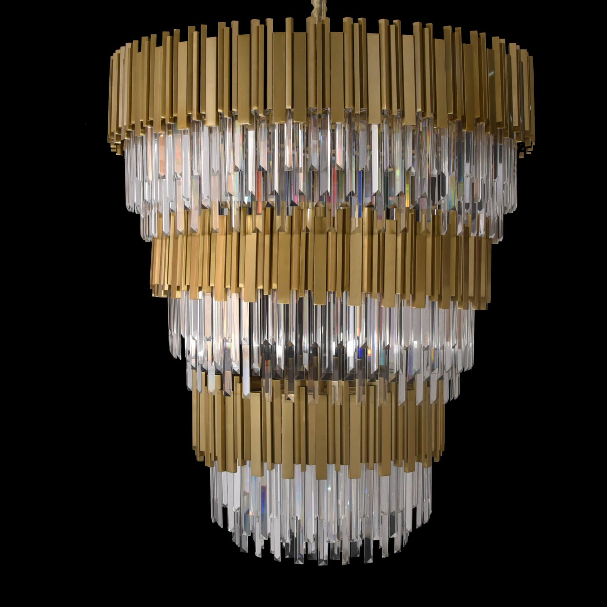 Colonnade Tiered Round Crystal Chandelier - Kavker - 