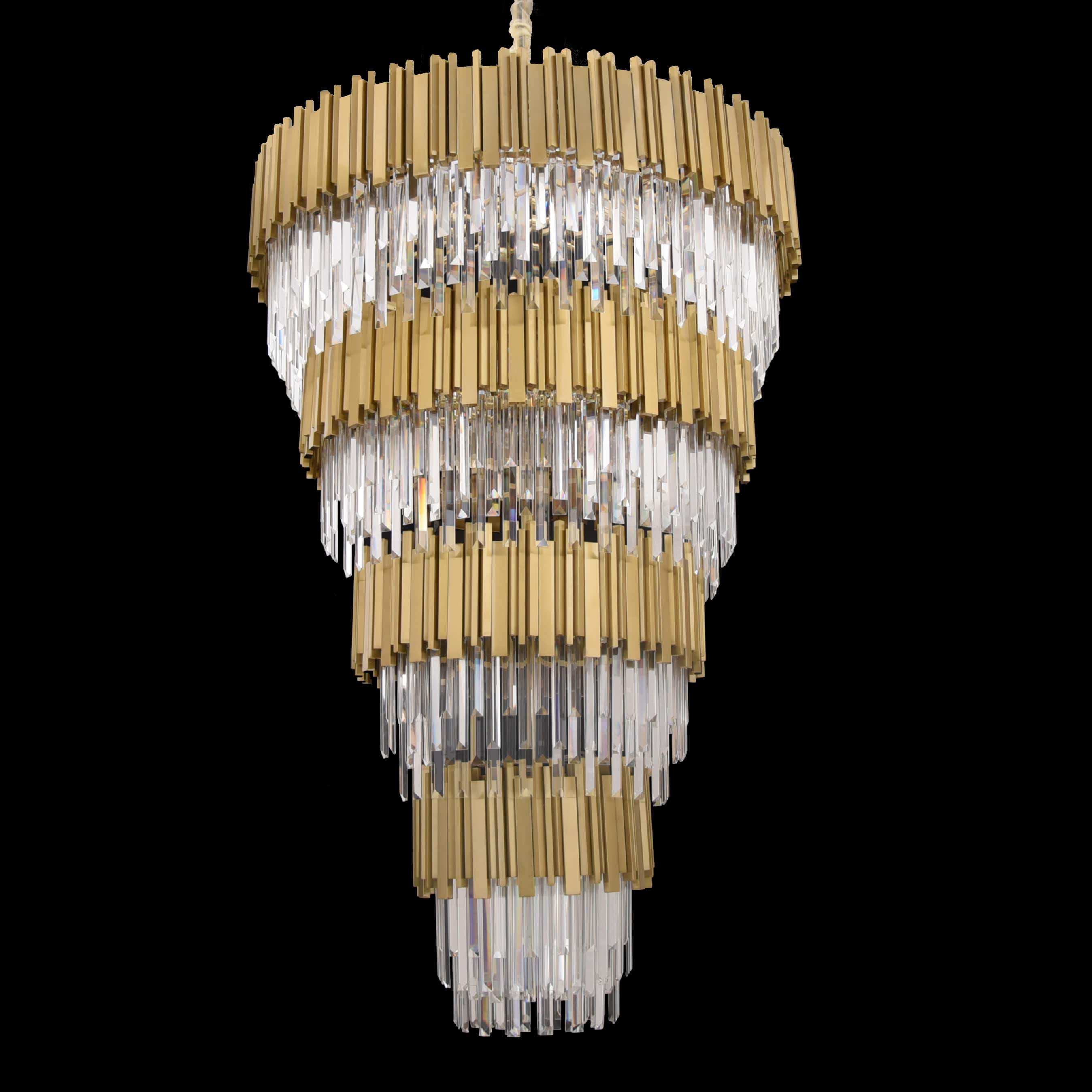 Colonnade Tiered Round Crystal Chandelier - Kavker - 