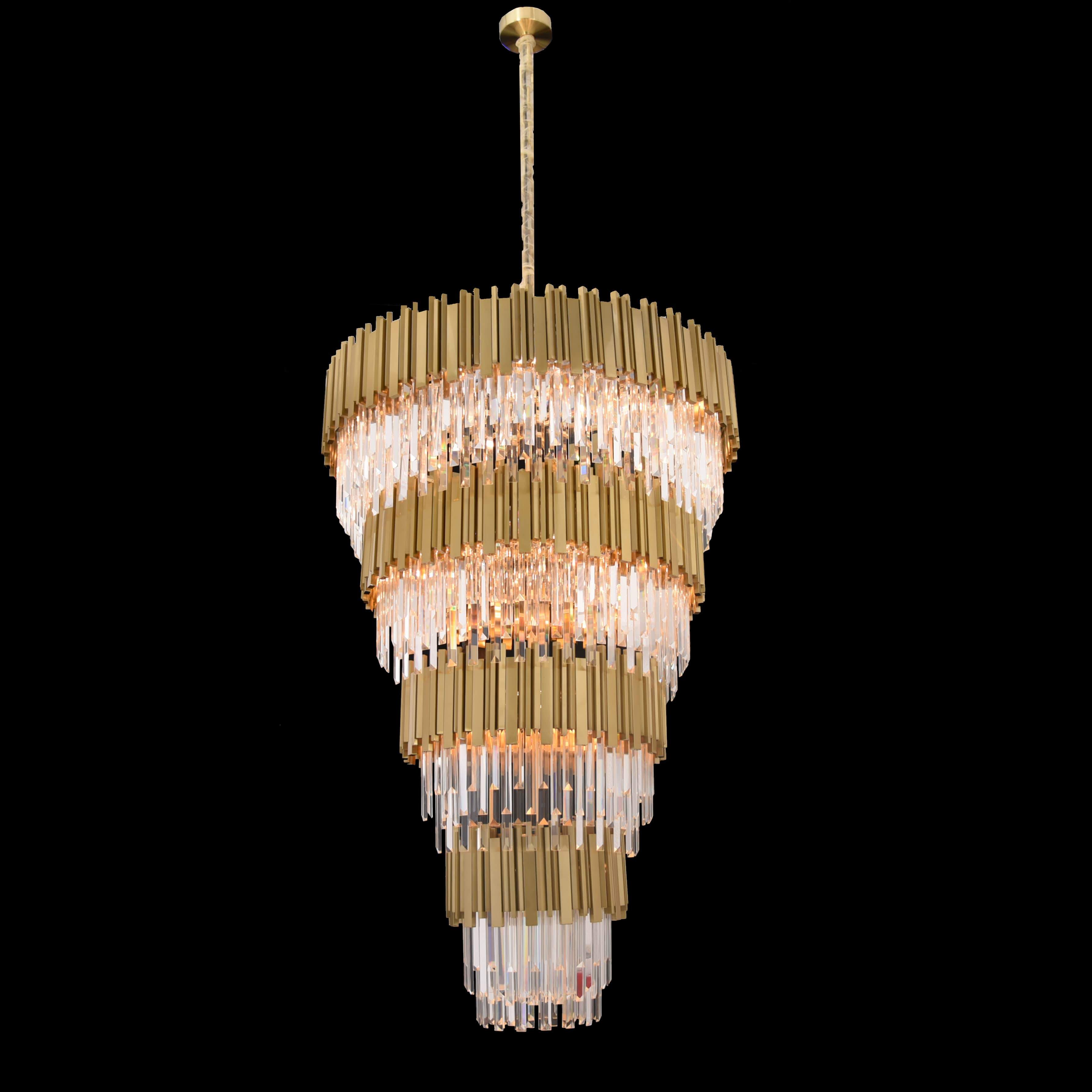 Colonnade Tiered Round Crystal Chandelier - Kavker - 