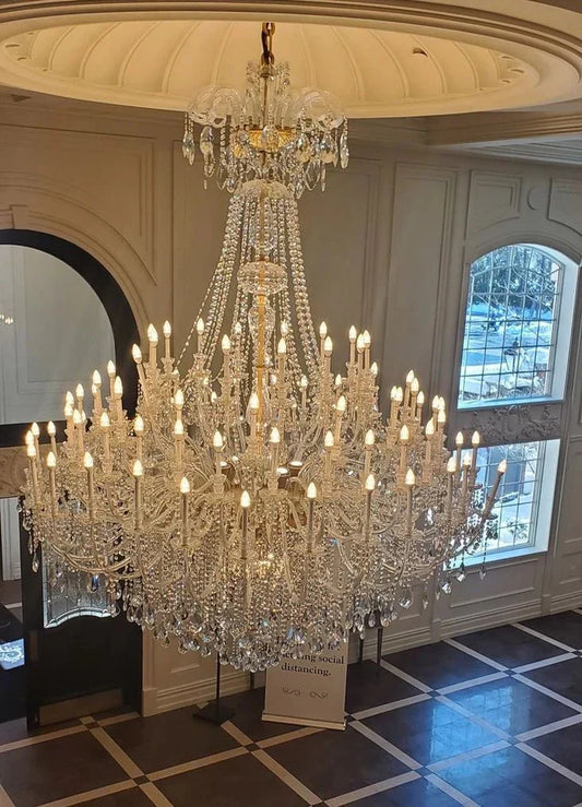 Allete 72 Light Crystal Arm Maria Theresa Classic Crystal Chandelier - Kavker -