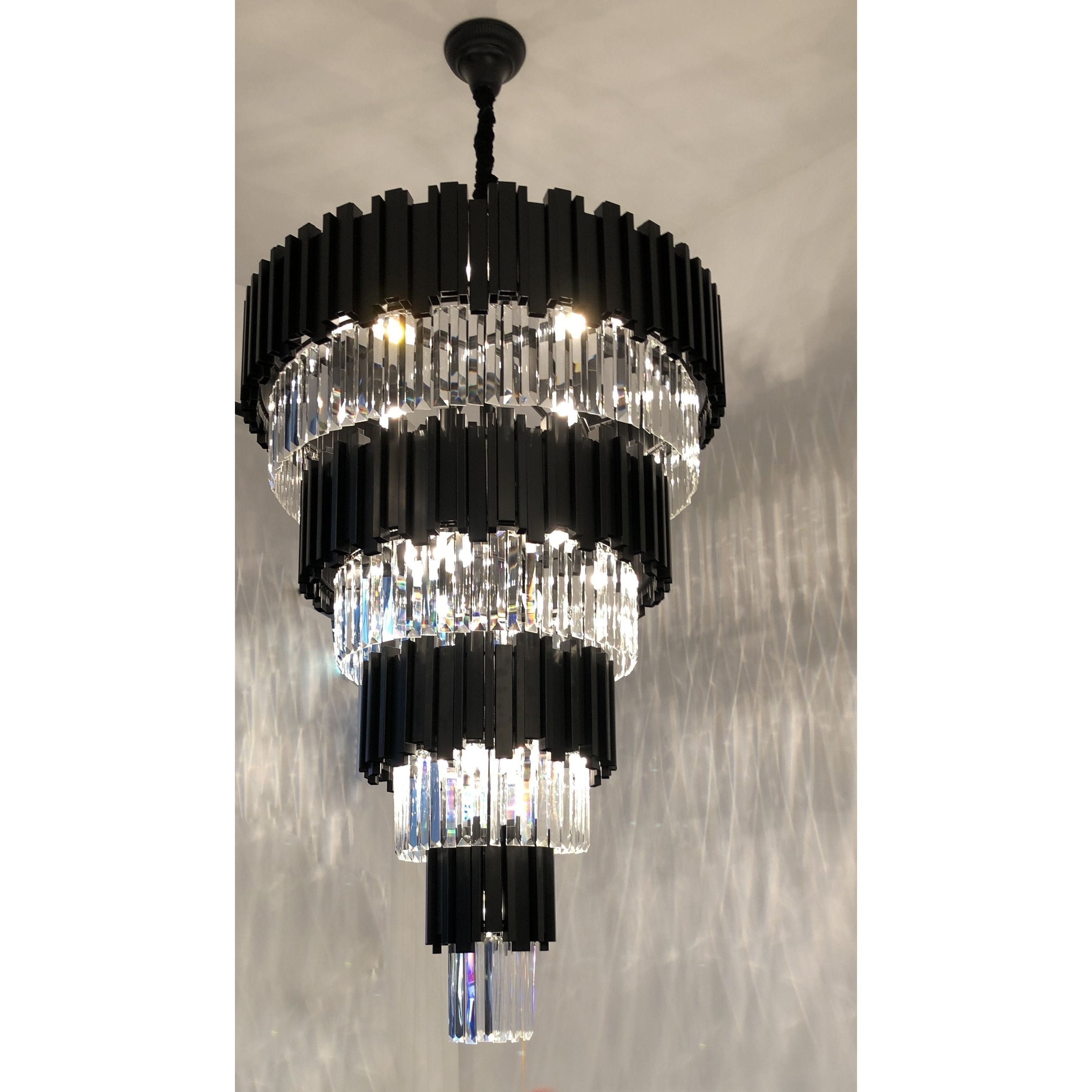 Colonnade Tiered Round Crystal Chandelier - Kavker - 