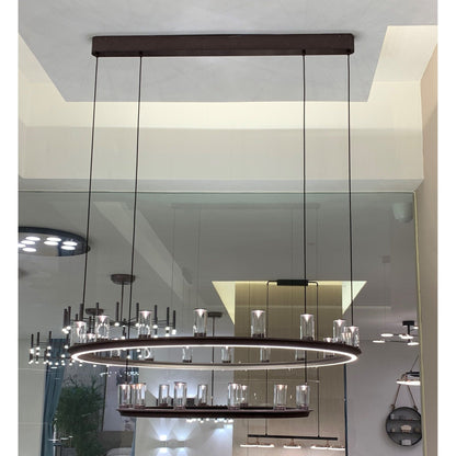 Aprilia Round LED Ring Chandelier - Kavker - 