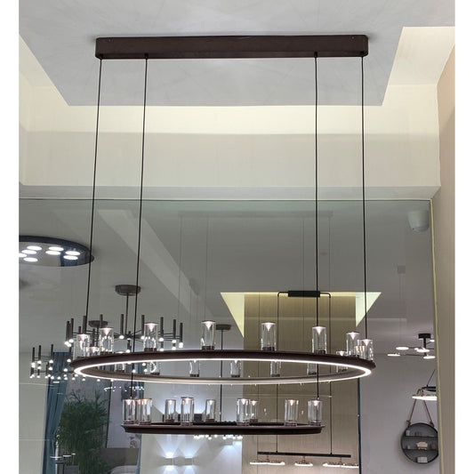 Aprilia Round LED Ring Chandelier - Kavker - 