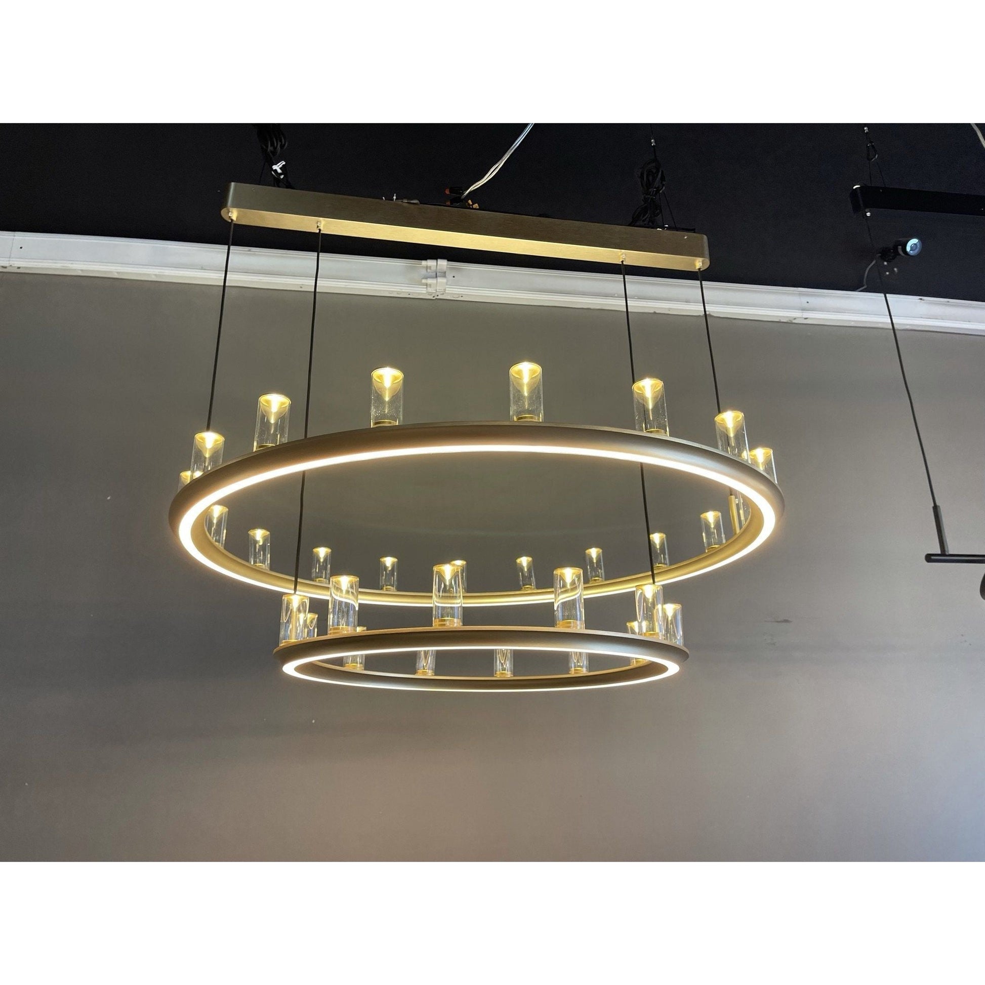 Aprilia Round LED Ring Chandelier - Kavker - 