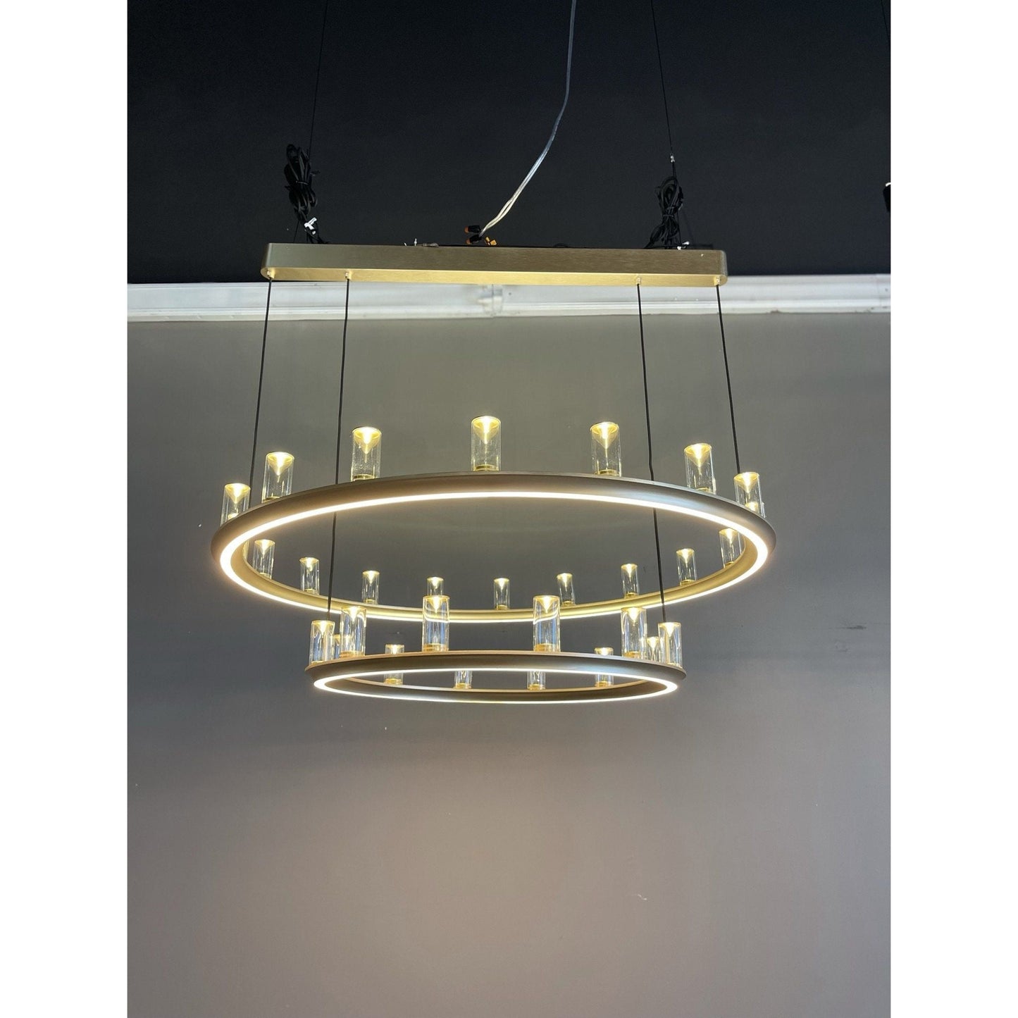 Aprilia Round LED Ring Chandelier - Kavker - 