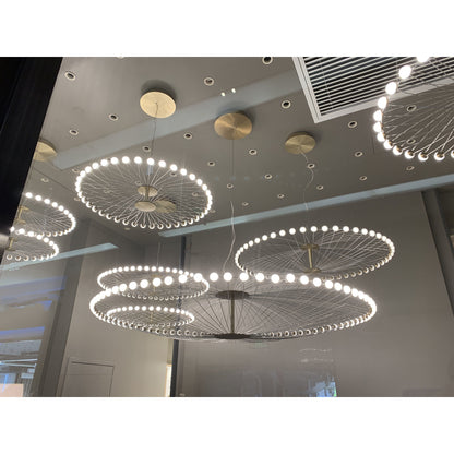 Almas Sputnik Round LED Ring Commercial Project Chandelier - Kavker - 