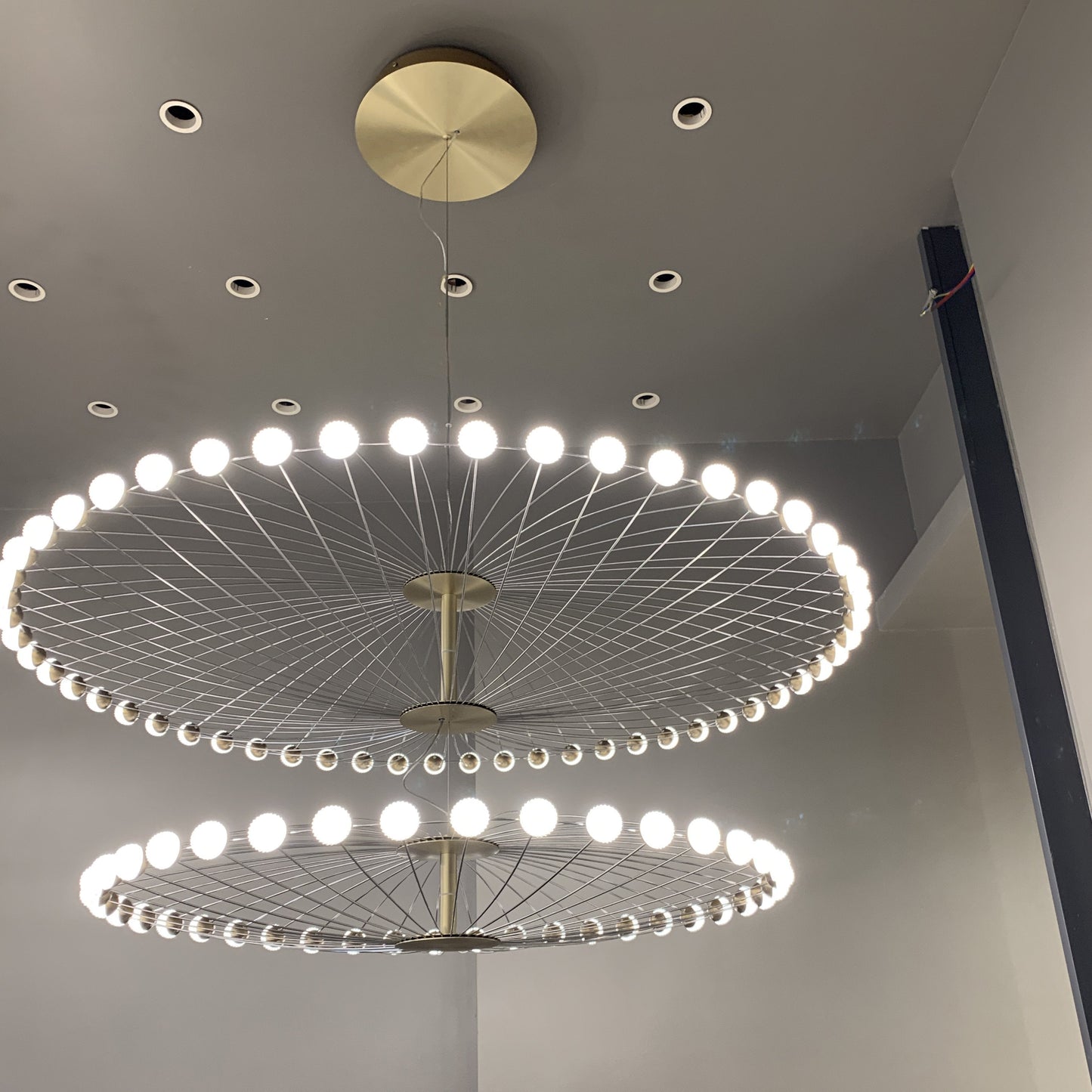 Almas Sputnik Round LED Ring Commercial Project Chandelier - Kavker - 