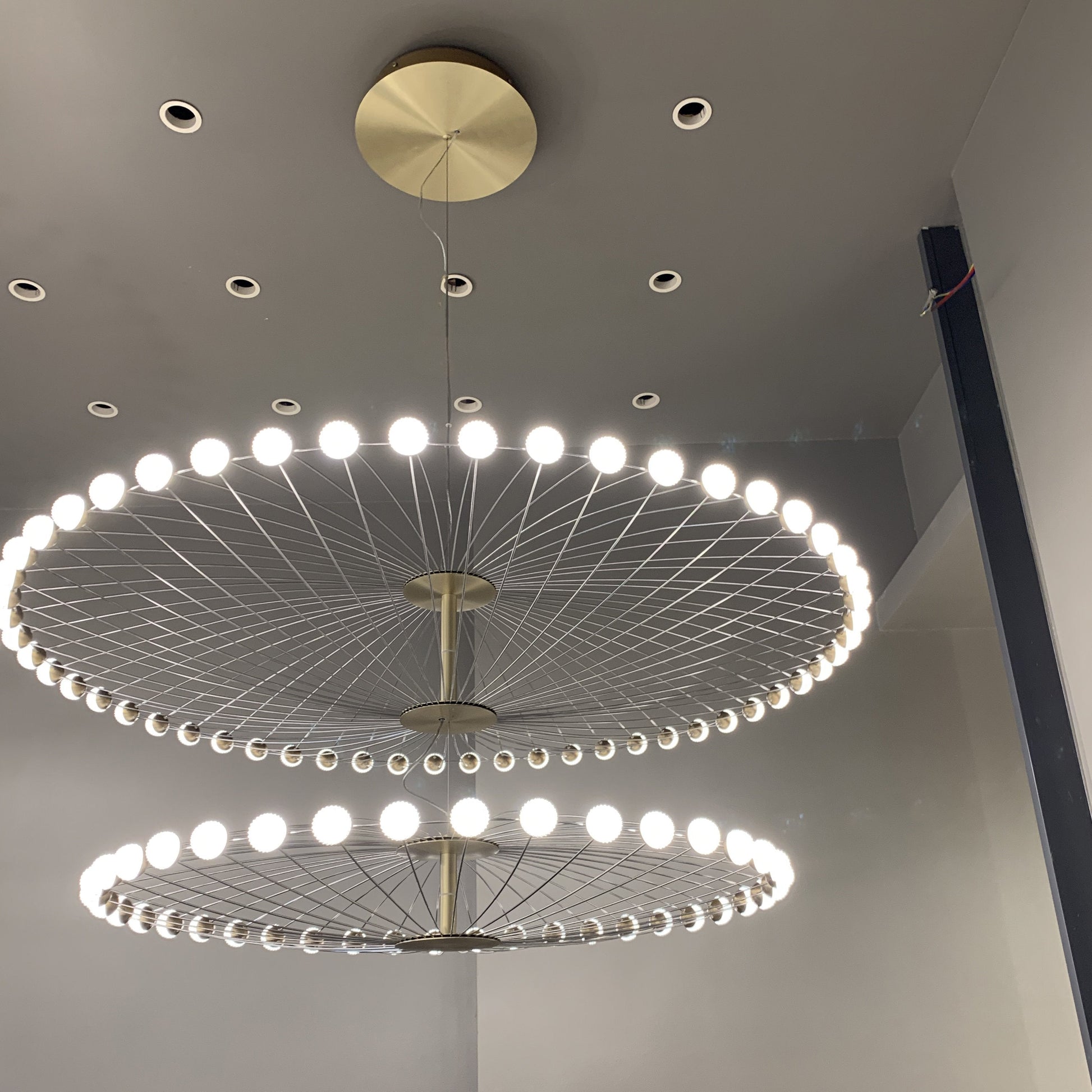 Almas Sputnik Round LED Ring Commercial Project Chandelier - Kavker - 