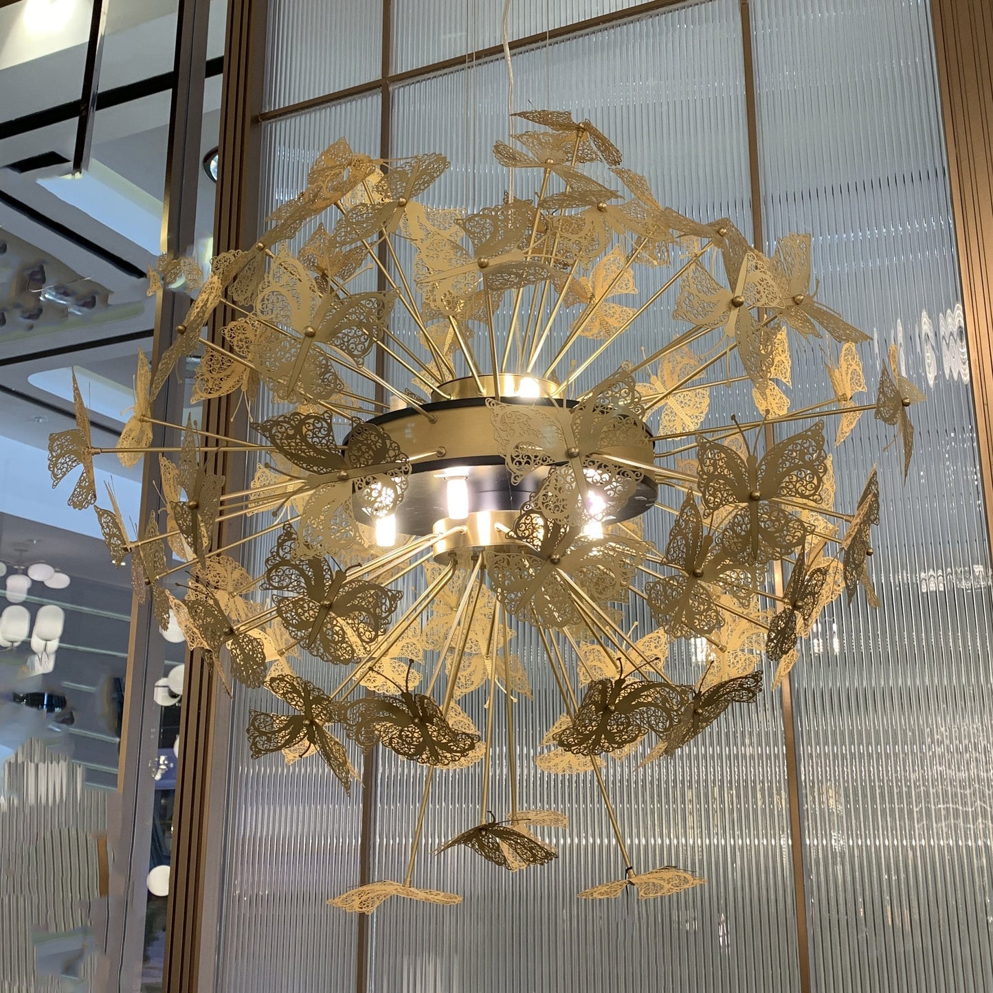 Brass Butterfly Chandelier - Kavker - 