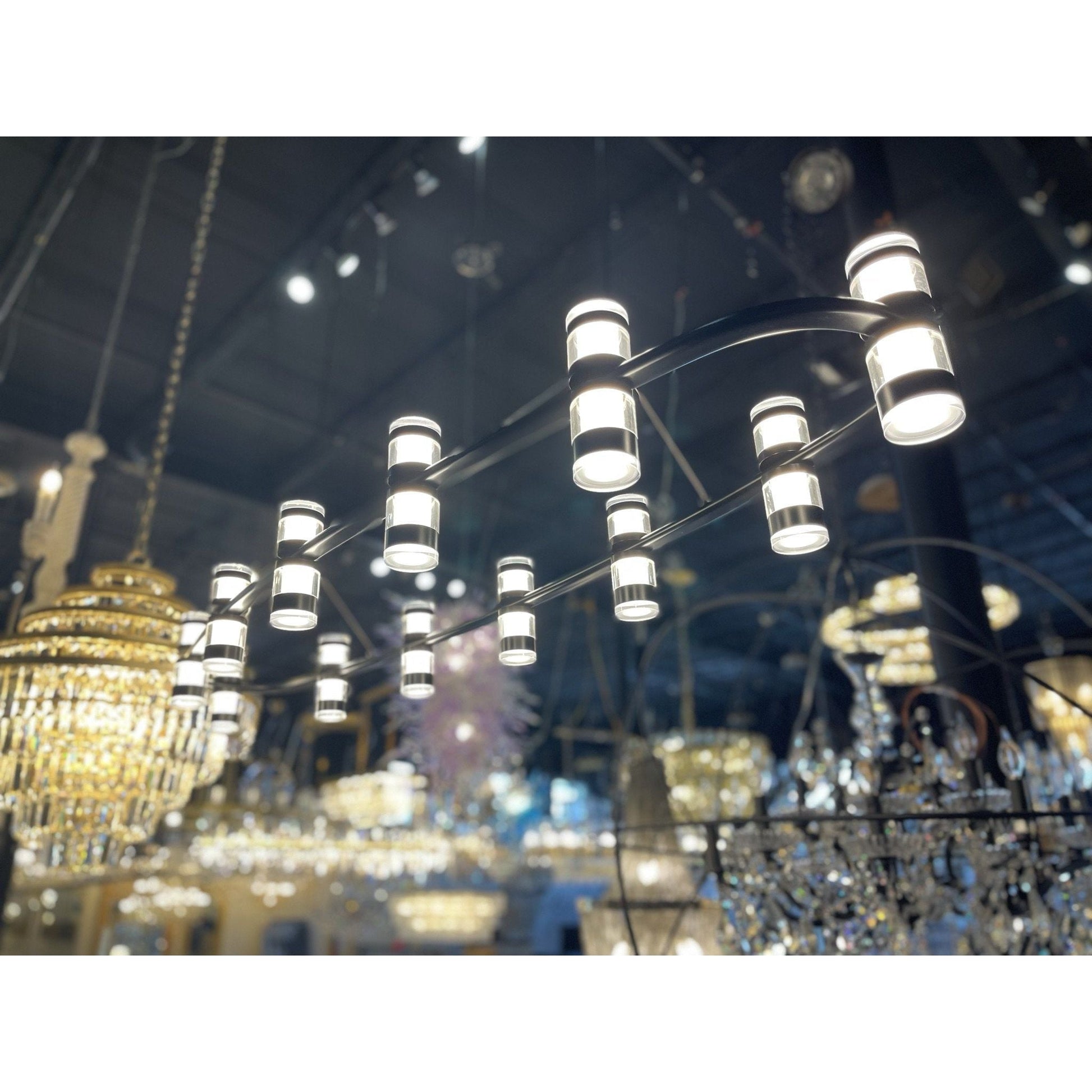 Arcanite Round / Oval LED Ring Chandelier - Kavker - 