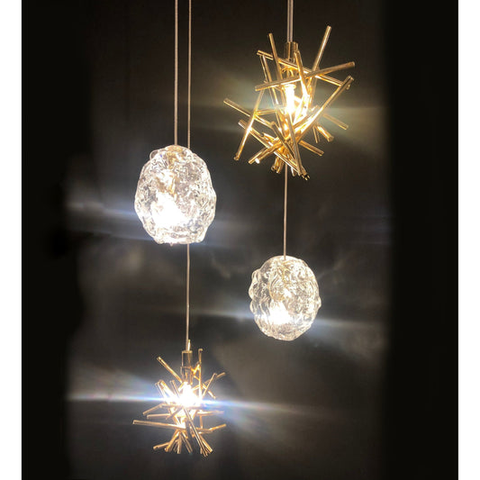 Nest Branching Glass Gem Pendant Light - Kavker