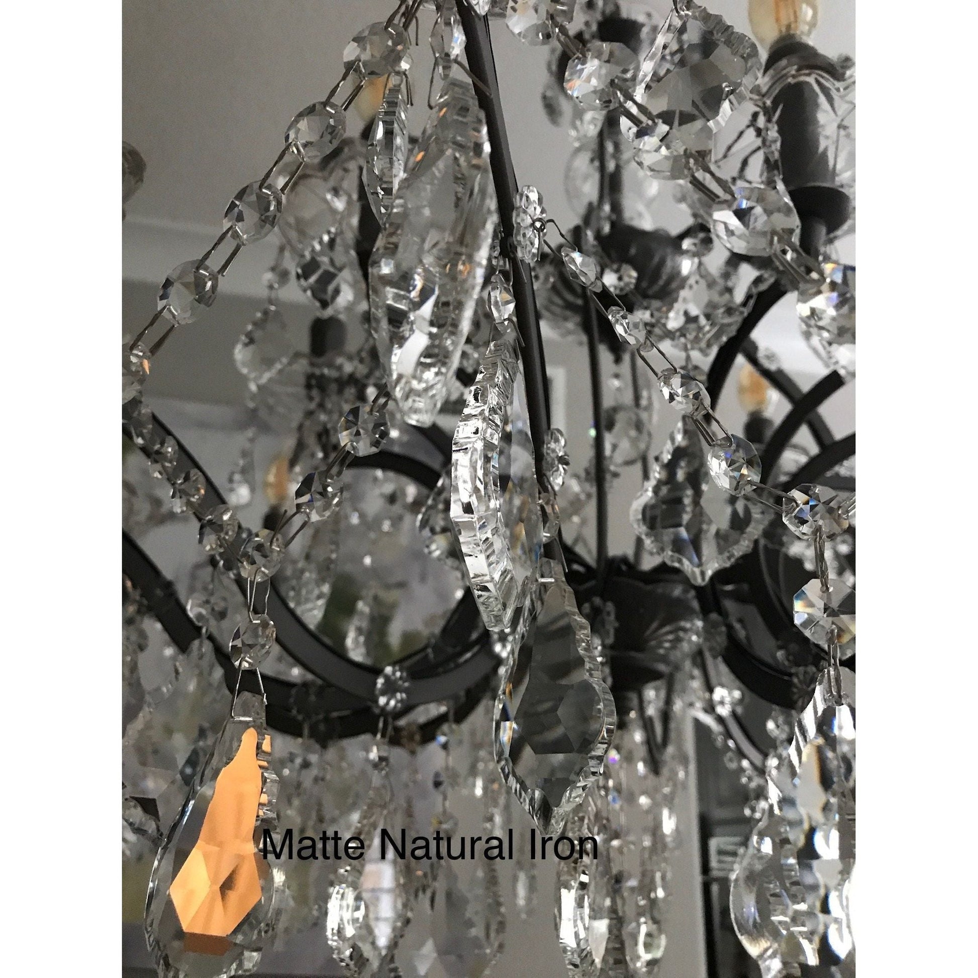 50 Light 80" MN Iron Orb Crystal Chandelier - Kavker - 