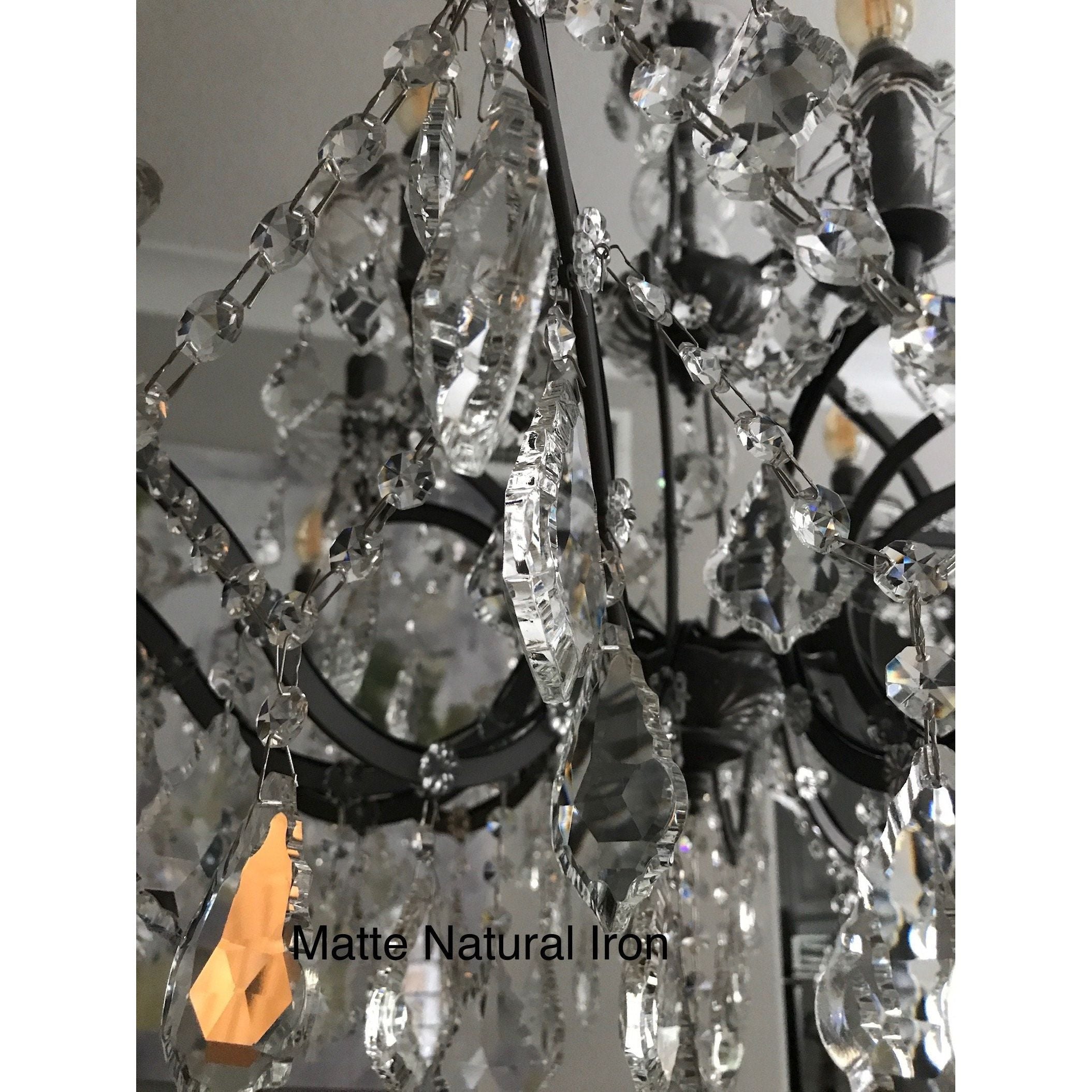 50 Light 80" MN Iron Orb Crystal Chandelier - Kavker - 