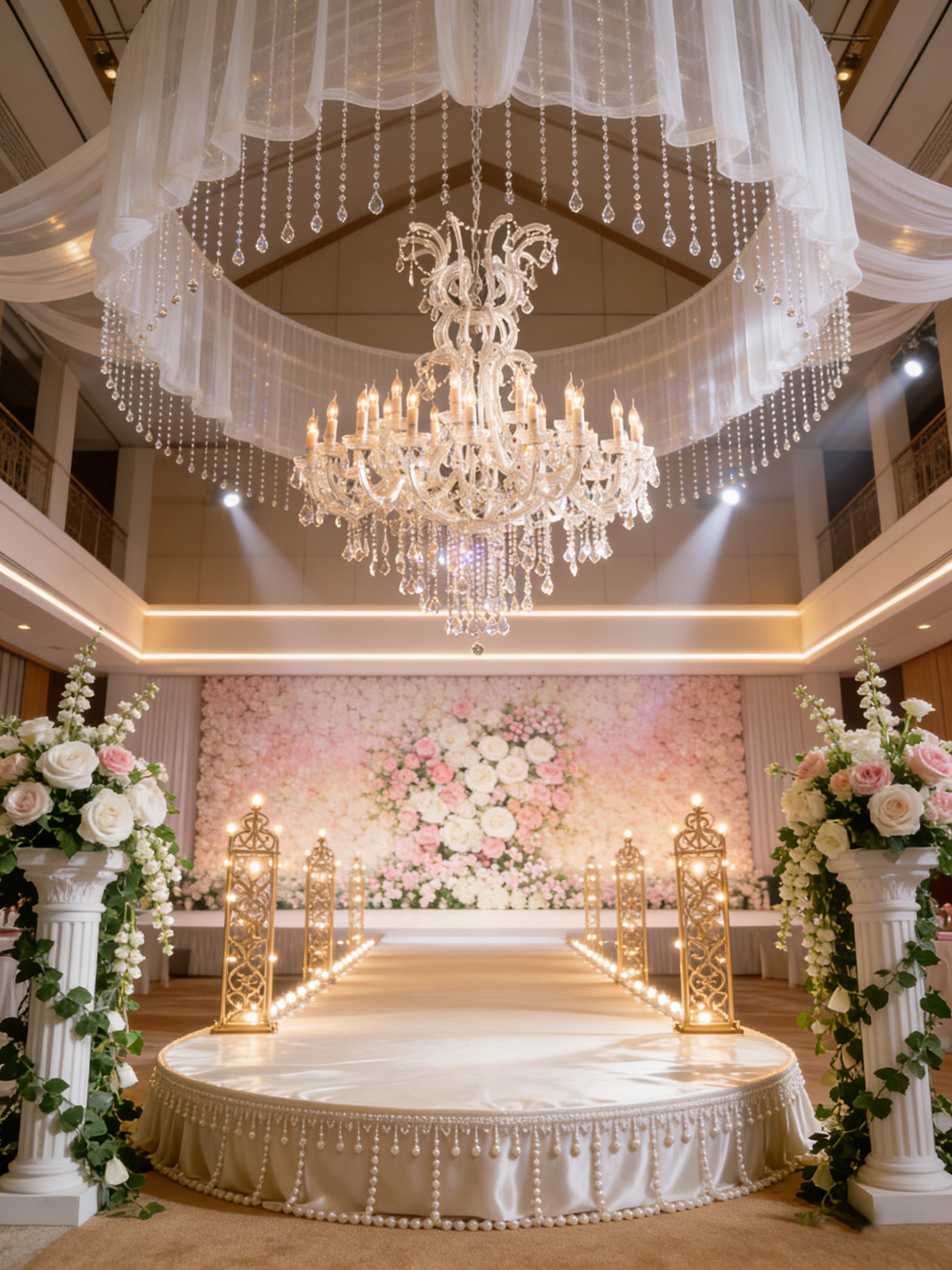 30 Lights Maria Theresa Chandelier 47'' Wide Large Crystal Chandelier for Wedding Hall