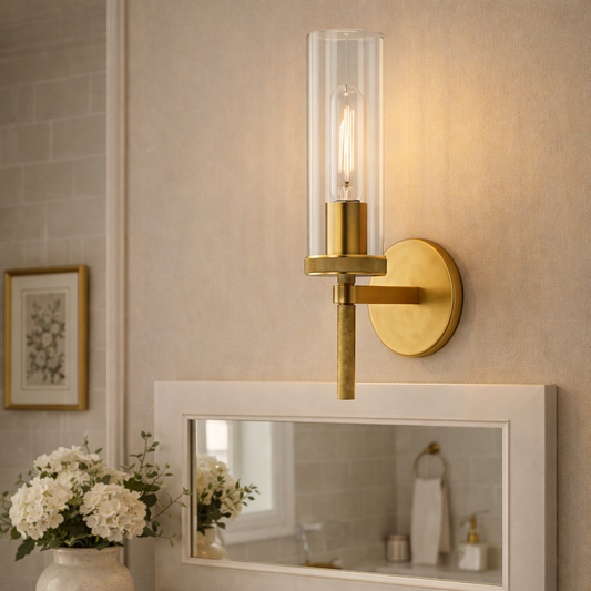 Textured Metal Knurled Wall Sconce