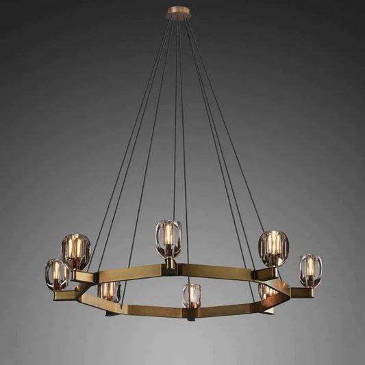 Linna Contemporary Circular Living Room Pendant-Kavker