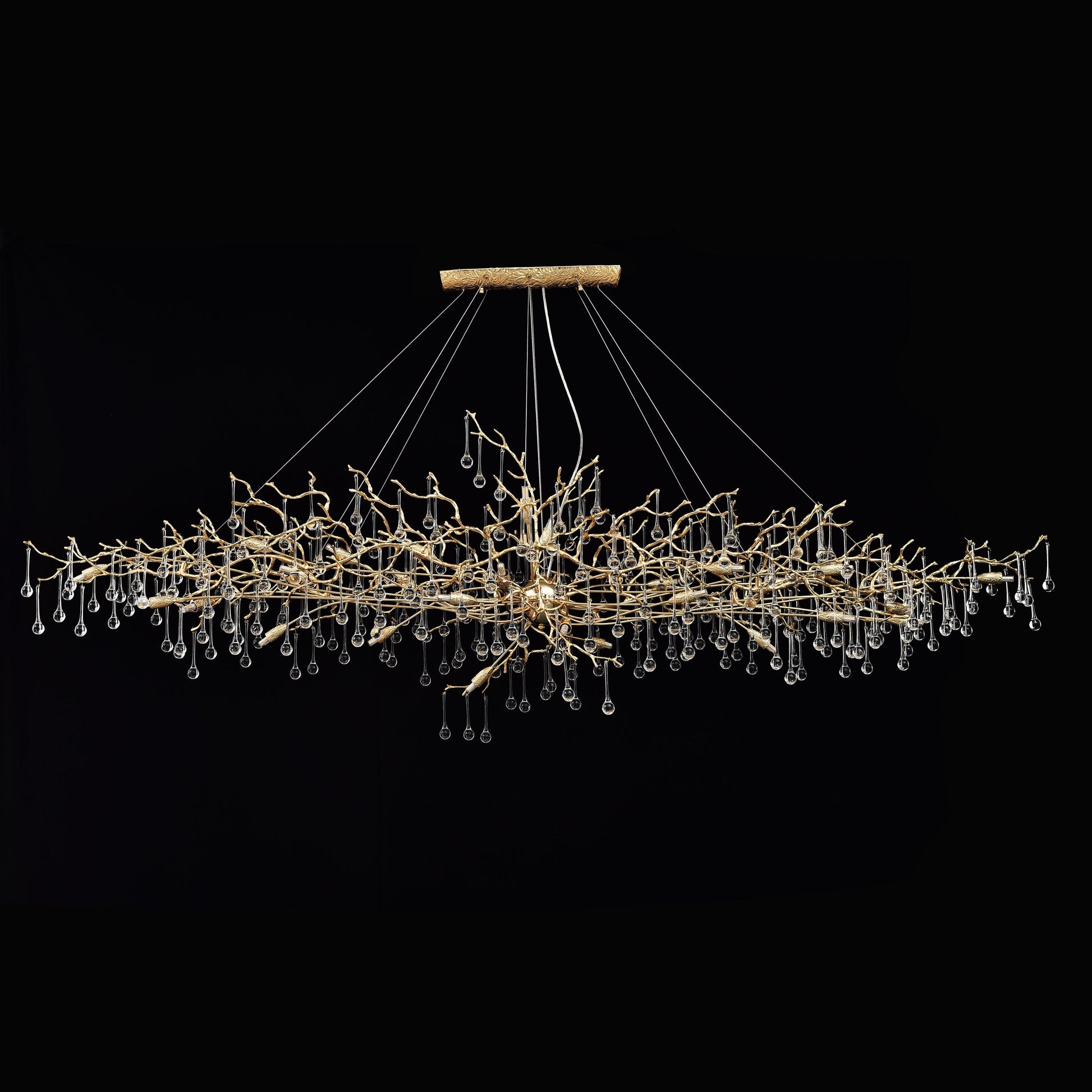 Livio Oval Branching Teardrop Chandelier - Kavker