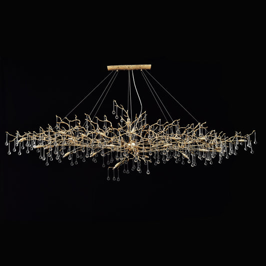 Livio Oval Branching Teardrop Chandelier - Kavker