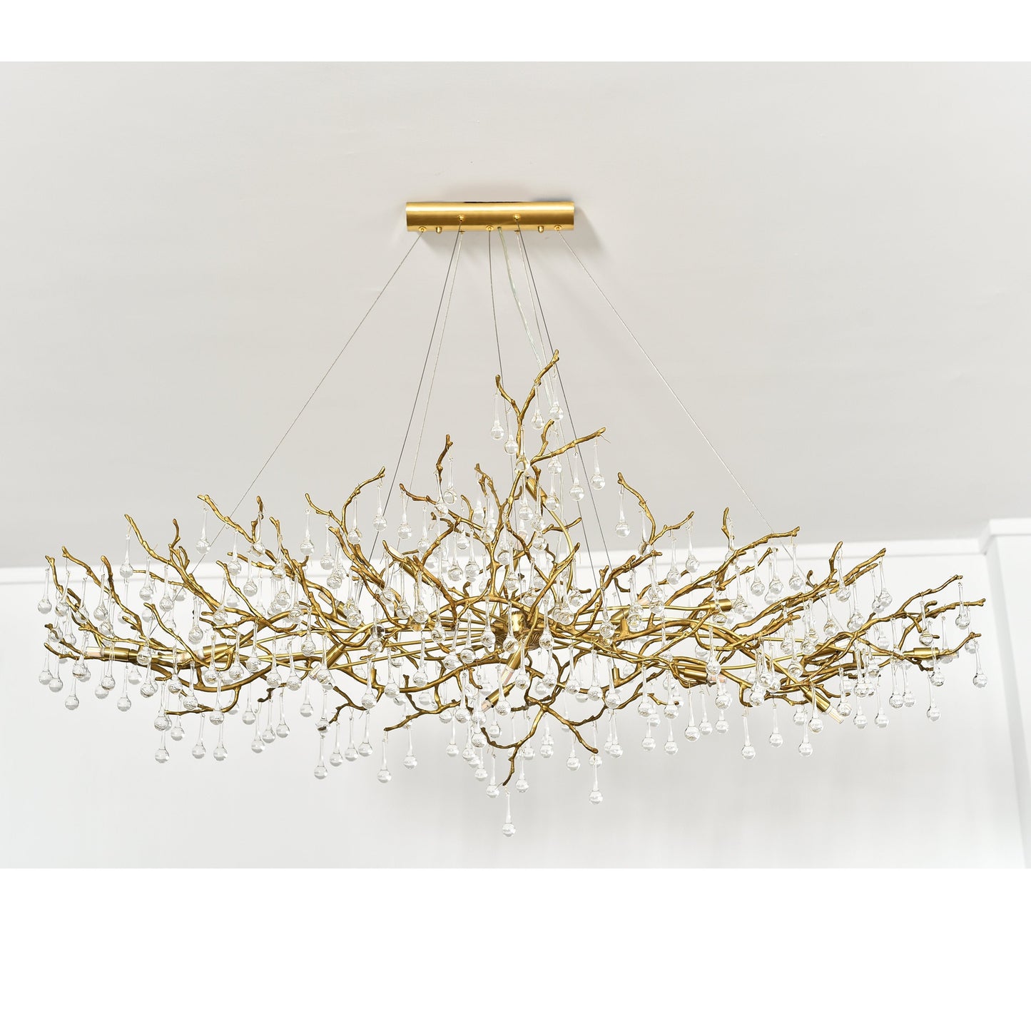 Livio Oval Branching Teardrop Chandelier - Kavker