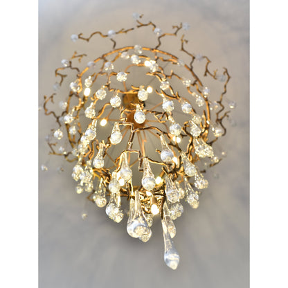 Livio Round Foyer Branching Teardrop Chandelier - Kavker - 