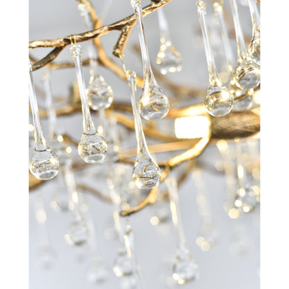 Livio Oval Branching Teardrop Chandelier - Kavker