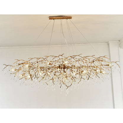 Livio Oval Branching Teardrop Chandelier - Kavker