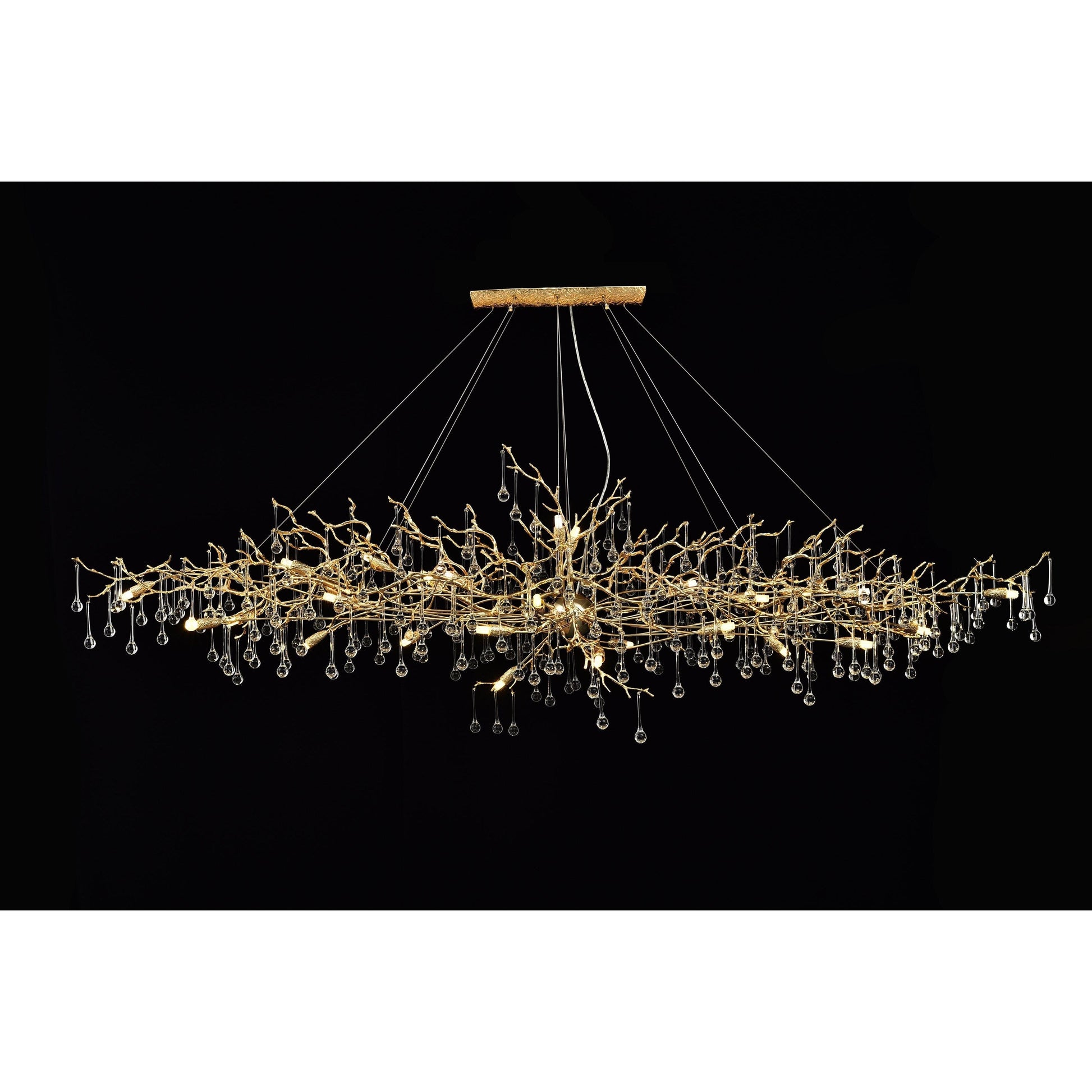 Livio Oval Branching Teardrop Chandelier - Kavker